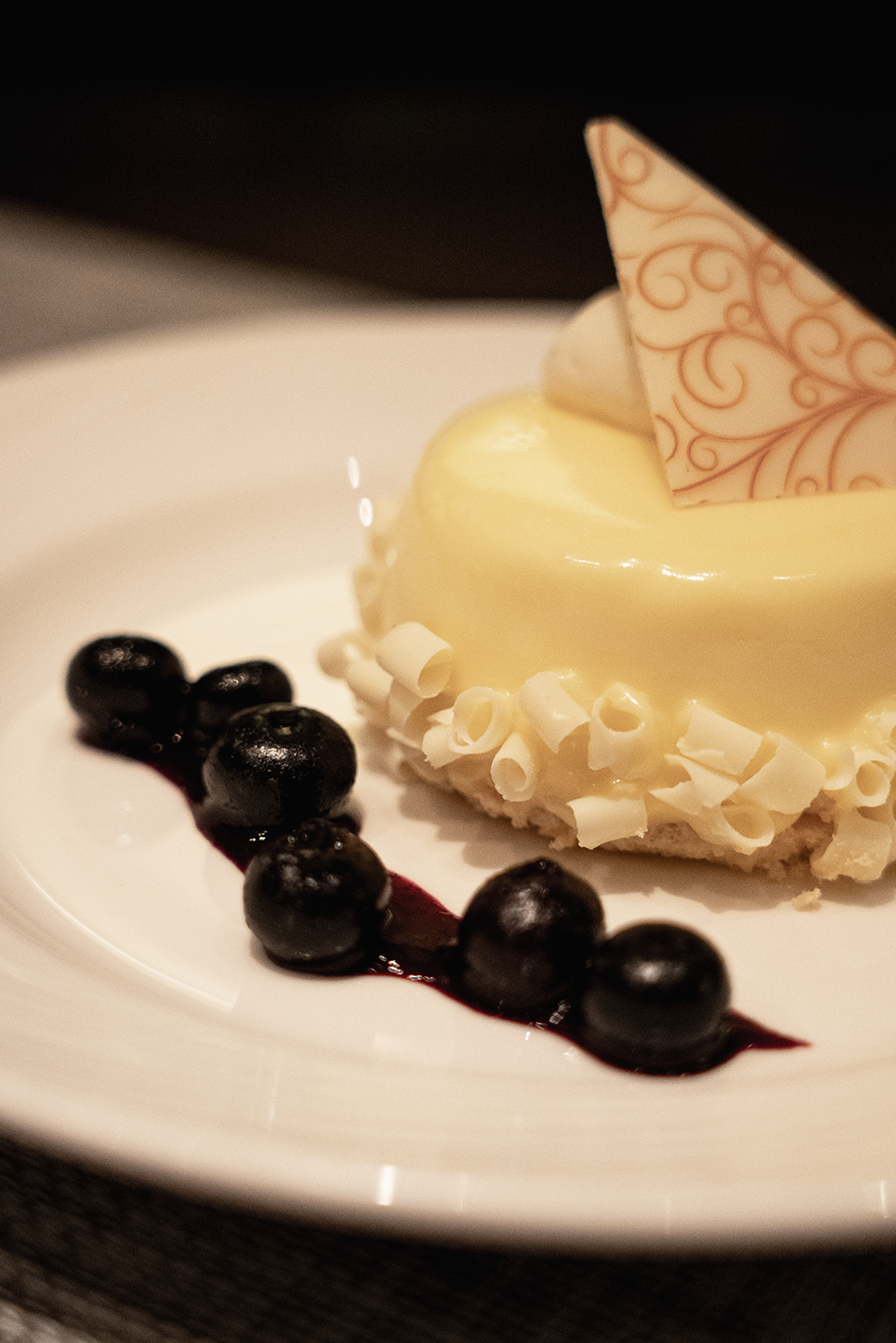 Charlie Palmer Steak at Grand Sierra Resort's Lemon Cheesecake for 2026 Reno Food & Drink Week. Photo by Fullsphere Digital.