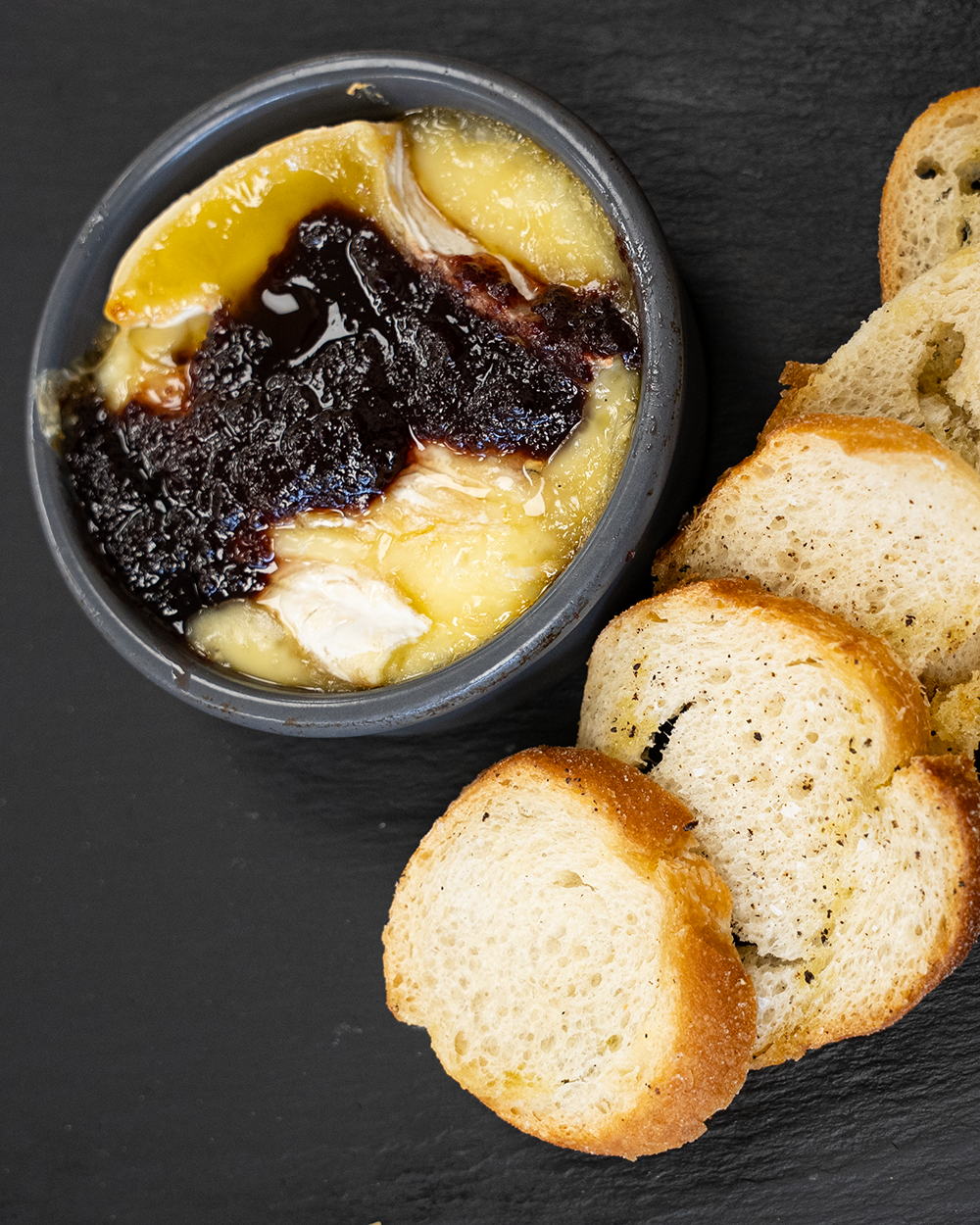 The Wheyfarer's Baked Brie for 2026 Reno Food & Drink Week. Photo by Fullsphere Digital.