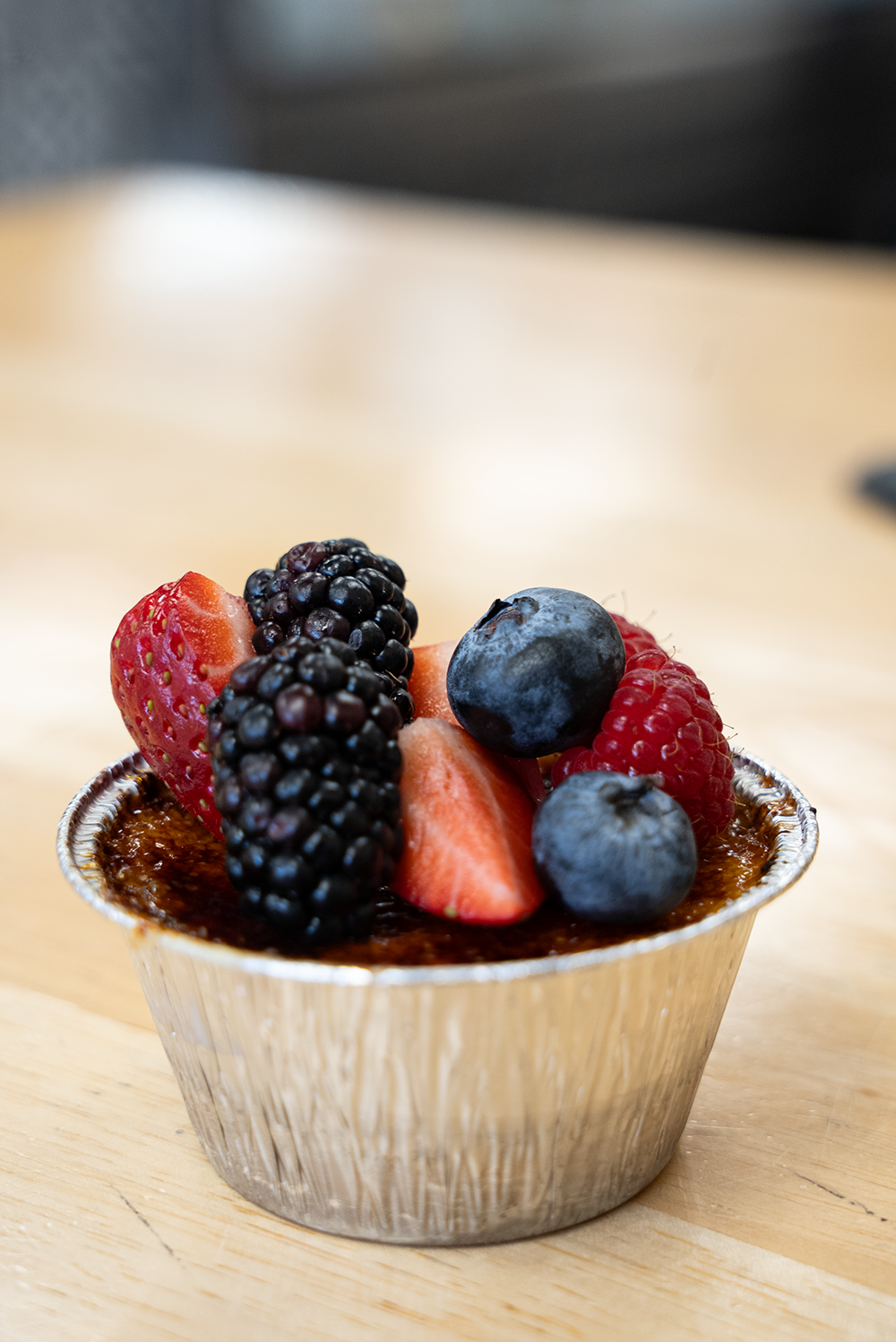 The Wheyfarer's Crème Brûlée for 2026 Reno Food & Drink Week. Photo by Fullsphere Digital.
